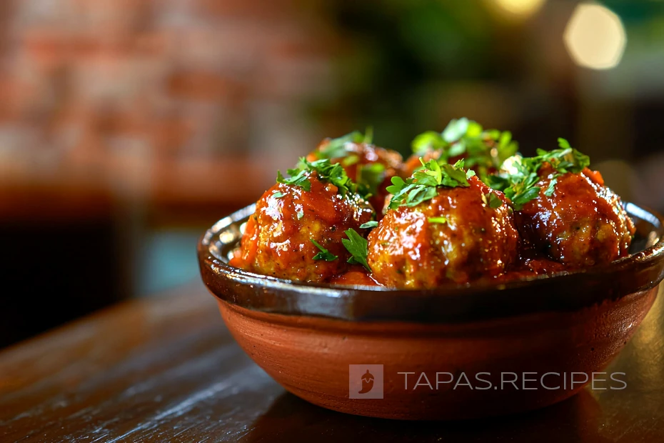 Cod Meatballs with Spanish Sauce - Tapas Recipes Website